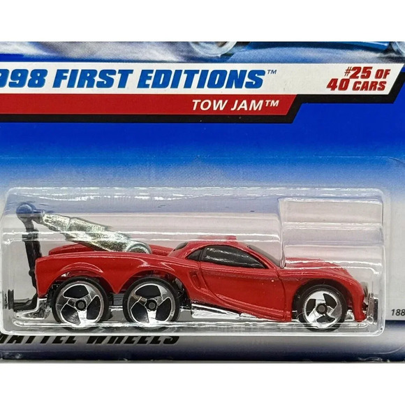 Tow Jam‎ 658 Mattel Hot Wheels 1998 First Editions #25 Of 40 Red - Picture 2 of 3